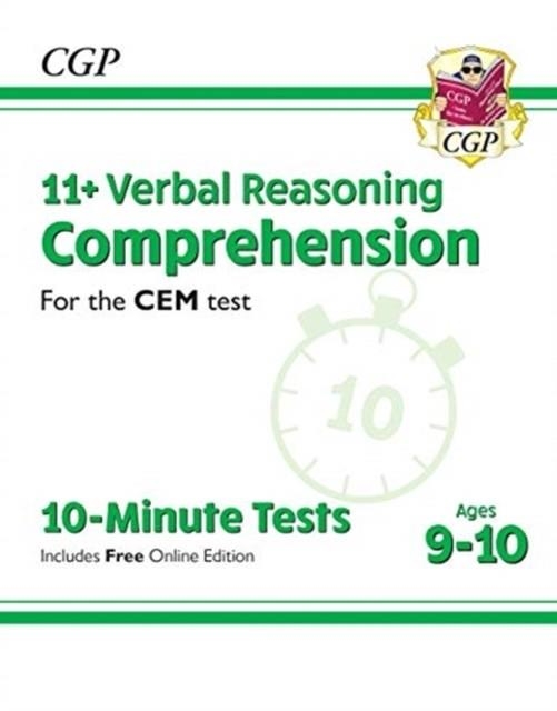 11+ CEM 10-MINUTE TESTS: COMPREHENSION - AGES 9-10 (WITH ONLINE EDITION) | 9781789084375