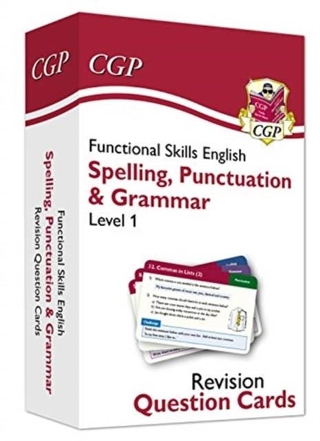 FUNCTIONAL SKILLS ENGLISH REVISION QUESTION CARDS: SPELLING, PUNCTUATION & GRAMMAR - LEVEL 1 | 9781789086935