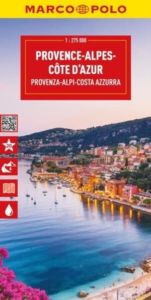 PROVENCE ALPS COTE D'AZUR MARCO POLO MAP | 9783575019103