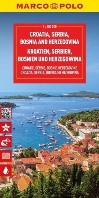 CROATIA BOSNIA HERZEGOVINA MARCO POLO MAP | 9783575018731