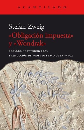 OBLIGACIÓN IMPUESTA Y      WONDRAK | 9788419036926 | STEFAN ZWEIG