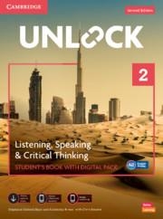 UNLOCK 2E LEVEL 2 LISTENING SPEAKING AND CRITICAL THINKING SB WITH DIGITAL PACK | 9781009031462
