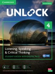 UNLOCK 2E LEVEL 4 LISTENING SPEAKING AND CRITICAL THINKING SB WITH DIGITAL PACK | 9781009031486