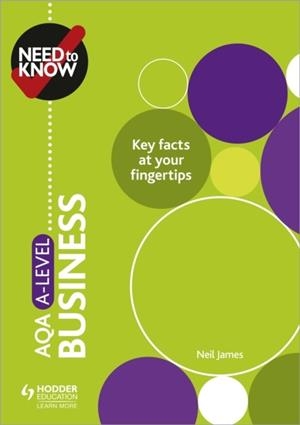 NEED TO KNOW: AQA A-LEVEL BUSINESS | 9781510428508