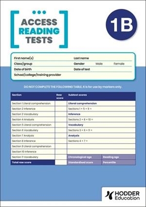 NEW ACCESS READING TEST (ART) 1B, PK10 | 9781510487246