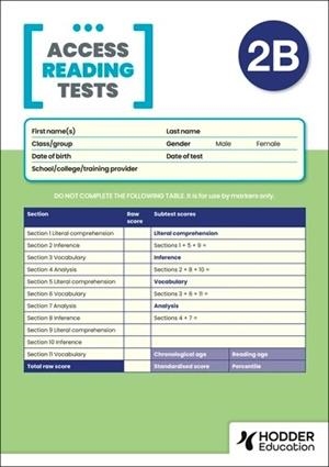 NEW ACCESS READING TEST (ART) 2B, PK10 | 9781510487260