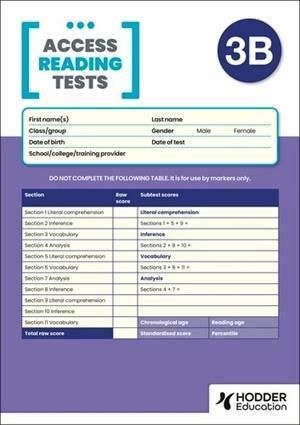 NEW ACCESS READING TEST (ART) 3B, PK10 | 9781510487284