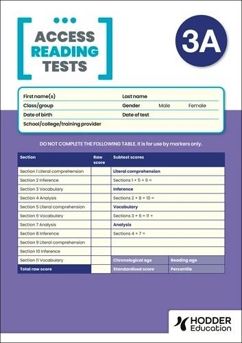 NEW ACCESS READING TEST (ART) 3A, PK10 | 9781510487277