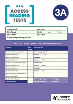 NEW ACCESS READING TEST (ART) 3A, PK10 | 9781510487277