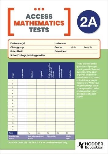 NEW ACCESS MATHEMATICS TEST (AMT) 2A, PK10 | 9781510487314