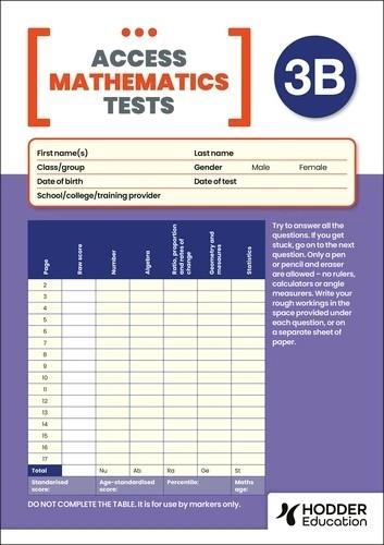 NEW ACCESS MATHEMATICS TEST (AMT) 3B, PK10 | 9781510487345