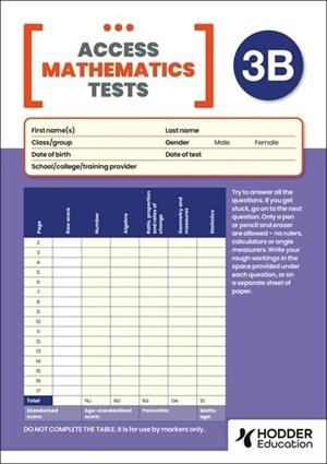 NEW ACCESS MATHEMATICS TEST (AMT) 3B, PK10 | 9781510487345