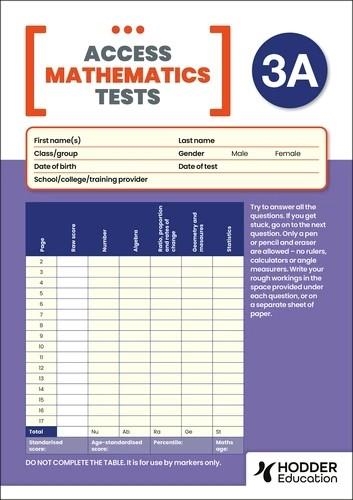 NEW ACCESS MATHEMATICS TEST (AMT) 3A, PK10 | 9781510487338