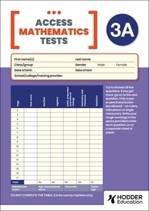 NEW ACCESS MATHEMATICS TEST (AMT) 3A, PK10 | 9781510487338