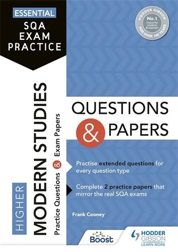 ESSENTIAL SQA EXAM PRACTICE: HIGHER MODERN STUDIES QUESTIONS AND PAPERS-DIGITAL | 9781398354203