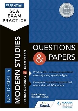 ESSENTIAL SQA EXAM PRACTICE: NATIONAL 5 MODERN STUDIES QUESTIONS AND PAPERS-DIGITAL | 9781398354289