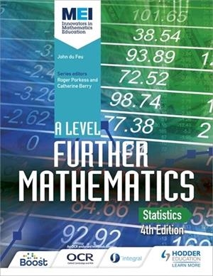 MEI A LEVEL FURTHER MATHEMATICS STATISTICS 4TH EDITION-DIGITAL | 9781398355989