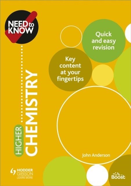 NEED TO KNOW: HIGHER CHEMISTRY | 9781510451209