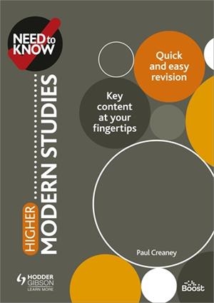 NEED TO KNOW: HIGHER MODERN STUDIES-DIGITAL | 9781398354302