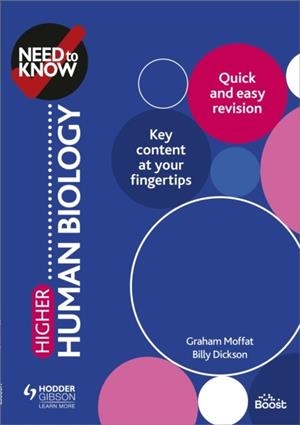 NEED TO KNOW: HIGHER HUMAN BIOLOGY | 9781510451162