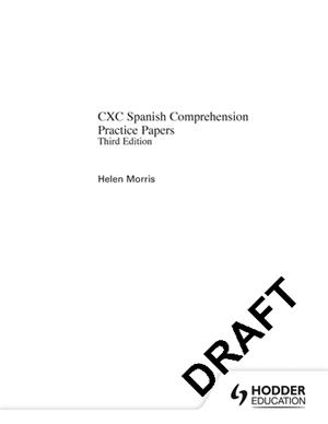 PRACTICE PAPERS CXC SPANISH COMPREHENSIVE PAPER, 3RD. EDITION | 9780582337763