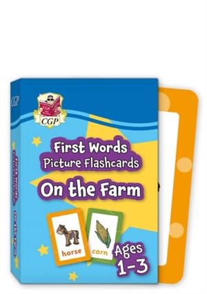 NEW FIRST WORDS PICTURE FLASHCARDS FOR AGES 1-3: ON THE FARM | 9781837741533