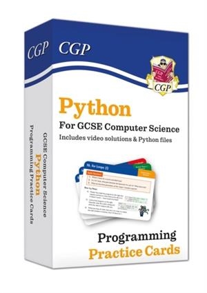 NEW PYTHON PROGRAMMING PRACTICE CARDS FOR GCSE COMPUTER SCIENCE WITH PYTHON FILES & VIDEOS | 9781837741380