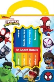 DISNEY JUNIOR MARVEL SPIDEY AND HIS AMAZING FRIENDS 12 BOOKS MY FIRST LIBRARY | 9781503766266 | P I KIDS