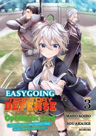 EASYGOING TERRITORY DEFENSE BY THE OPTIMISTIC LORD: PRODUCTION MAGIC TURNS A NAMELESS VILLAGE INTO THE STRONGEST FORTIFIED CITY (MANGA) VOL. 3  | 9798888438503 | SOU AKAIKE