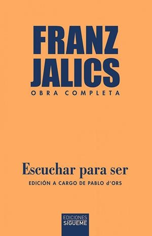 ESCUCHAR PARA SER | 9788430120970 | FRANZ JALICS