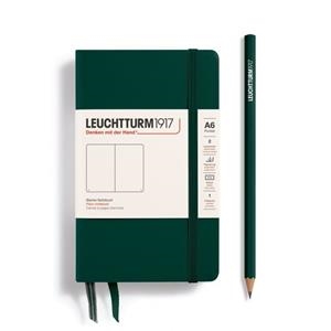 NOTEBOOK POCKET A6, TAPA DURA, LISO FOREST GREEN | 4004117647857