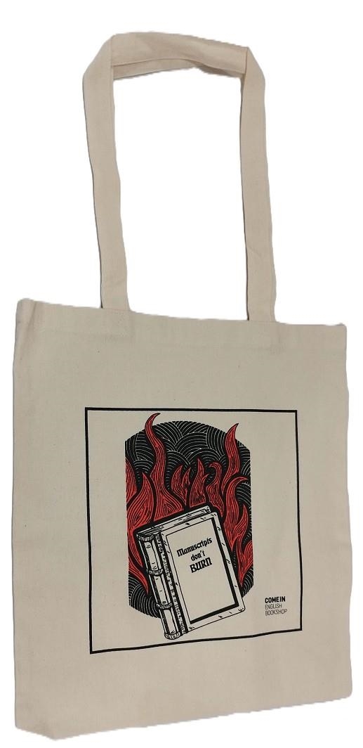 TOTE BAG MANUSCRIPTS DON'T BURN | TOTEBAG000017