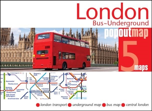 LONDON BUS UNDERGROUND POPOUT MAP | 9781917131148
