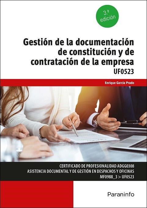 GESTIÓN DE LA DOCUMENTACIÓN DE CONSTITUCIÓN Y DE CONTRATACIÓN DE LA EMPRESA | 9788413661483 | GARCÍA PRADO, ENRIQUE