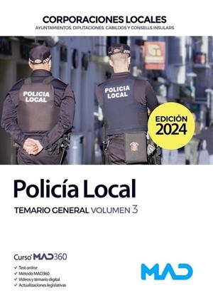 POLICÍA LOCAL. TEMARIO GENERAL VOLUMEN 3 | 9788414279090 | RODRIGUEZ YERGO, ANTONIO/APARICIO APARICIO, ANA Mª/CANO GARCIA, FRANCISCO JAVIER/ACUÑA NECHES, MIGUE