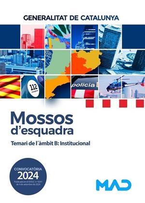 MOSSOS D'ESQUADRA - TEMARI DE L'AMBIT B: INSTITUCIONAL - GENERALITAT DE CATALUÑA | 9788414287422