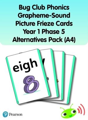 BUG CLUB PHONICS GRAPHEME-SOUND PICTURE FRIEZE CARDS YEAR 1 PHASE 5 ALTERNATIVES (A4) | 9781292439761