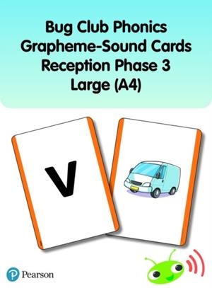 BUG CLUB PHONICS GRAPHEME-SOUND CARDS RECEPTION PHASE 3 LARGE (A4) | 9781292439846