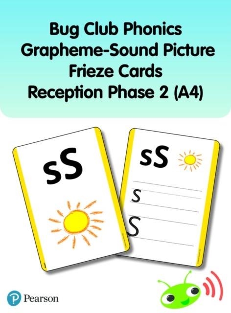 BUG CLUB PHONICS GRAPHEME-SOUND PICTURE FRIEZE CARDS RECEPTION PHASE 2 (A4) | 9781292439815