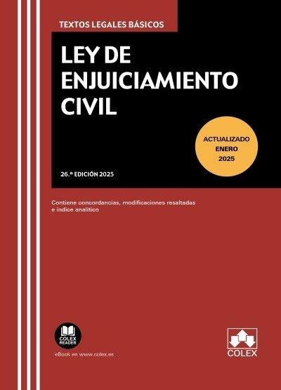 LEY DE ENJUICIAMIENTO CIVIL 26.ª ED. 2025 | 9788411948678