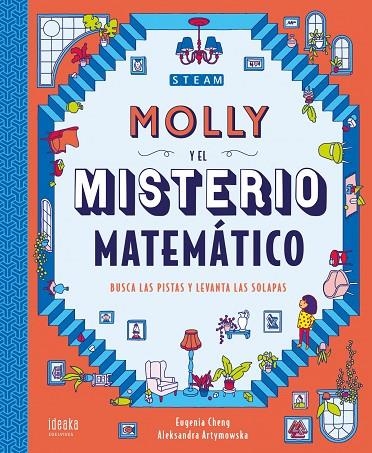 Molly y el misterio matemático - A partir de 10 años - Cartoné - (conceptos y acertijos matemáticos, libro-juego, con solapas. Steam) | 9788414031834