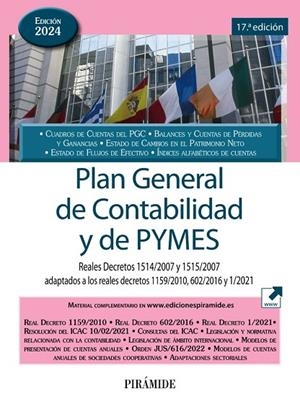 PLAN GENERAL DE CONTABILIDAD Y DE PYMES | 9788436849837 | EDICIONES PIRÁMIDE