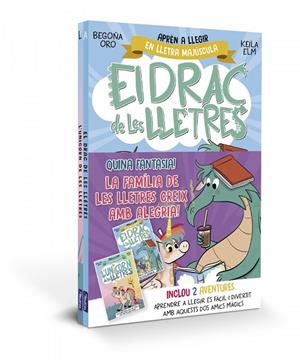 EL DRAC DE LES LLETRES - QUINA FANTASIA! LA FAMÍLIA DE LES LLETRES CREIX AMB ALEGRIA. PACK AMB 2 LLIBRES: L'UNICORN I EL DRAC DE LES LLETRES | 9788448869595 | BEGOÑA ORO