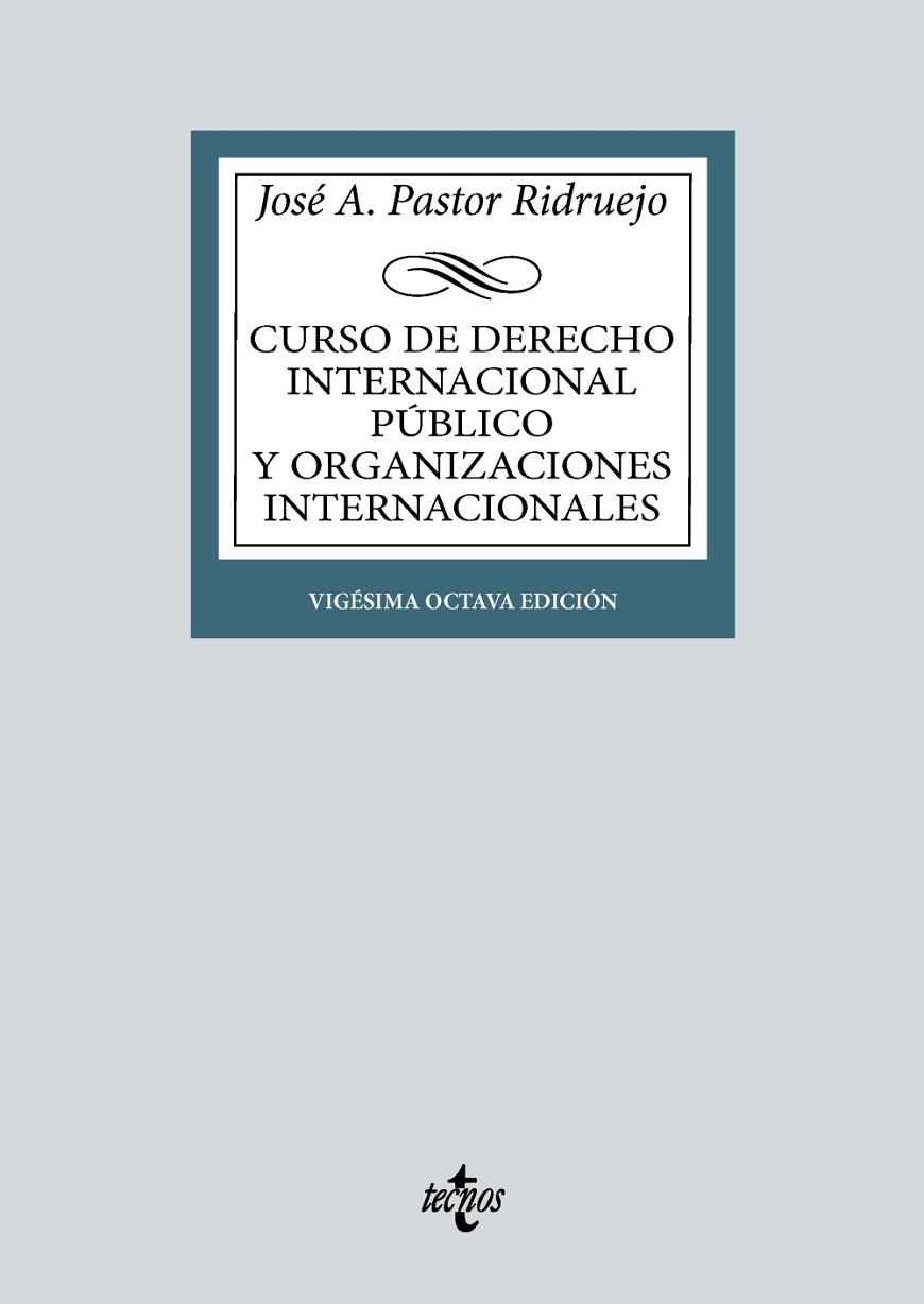 CURSO DE DERECHO INTERNACIONAL PÚBLICO Y DE ORGANIZACIONES INTERNACIONALES | 9788430990467 | PASTOR RIDRUEJO, JOSÉ  ANTONIO