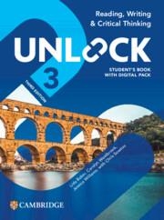 UNLOCK LEVEL 3 READING, WRITING AND CRITICAL THINKING STUDENT'S BOOK WITH DIGITAL PACK | 9781009797528