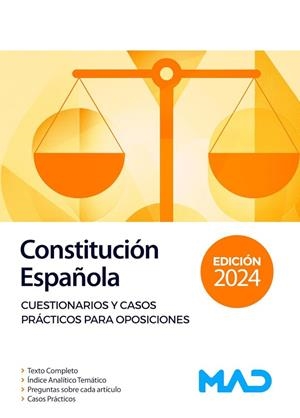 CONSTITUCIÓN ESPAÑOLA. CUESTIONARIOS Y CASOS PRÁCTICOS PARA OPOSICIONES | 9788414282229 | RODRIGUEZ RIVERA, FRANCISCO ENRIQUE