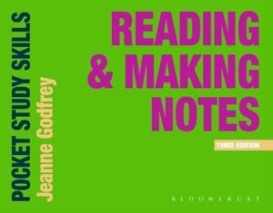 READING AND MAKING NOTES | 9781350321854 | DR JEANNE GODFREY
