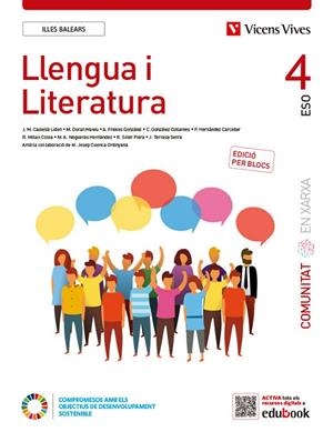 LLENGUA I LITERATURA 4 ILLES BALEARS (COMUNITAT EN XARXA). EDICIÓ PER BLOCS | 9788468294513
