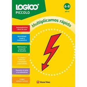 LOGICO PICCOLO. MULTIPLICAMOS RÁPIDO (6-8 AÑOS) | 9788411936354