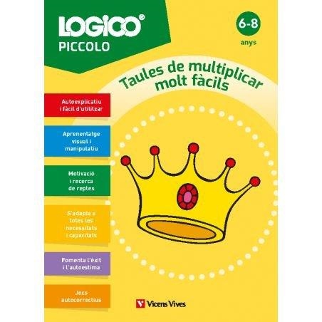 LOGICO PICCOLO. TAULES DE MULTIPLICAR MOLT FÀCILS (6-8 ANYS) | 9788411938495